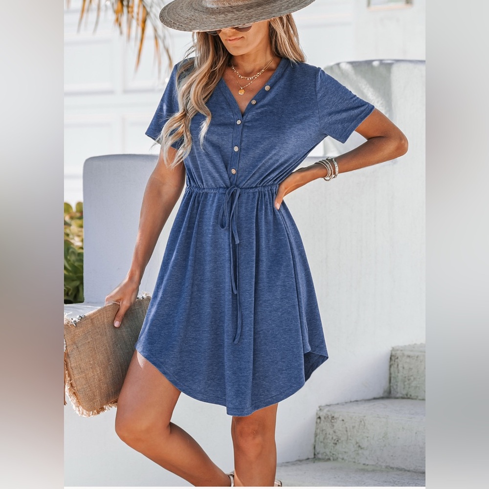 Cupshe Blue Casual Dress